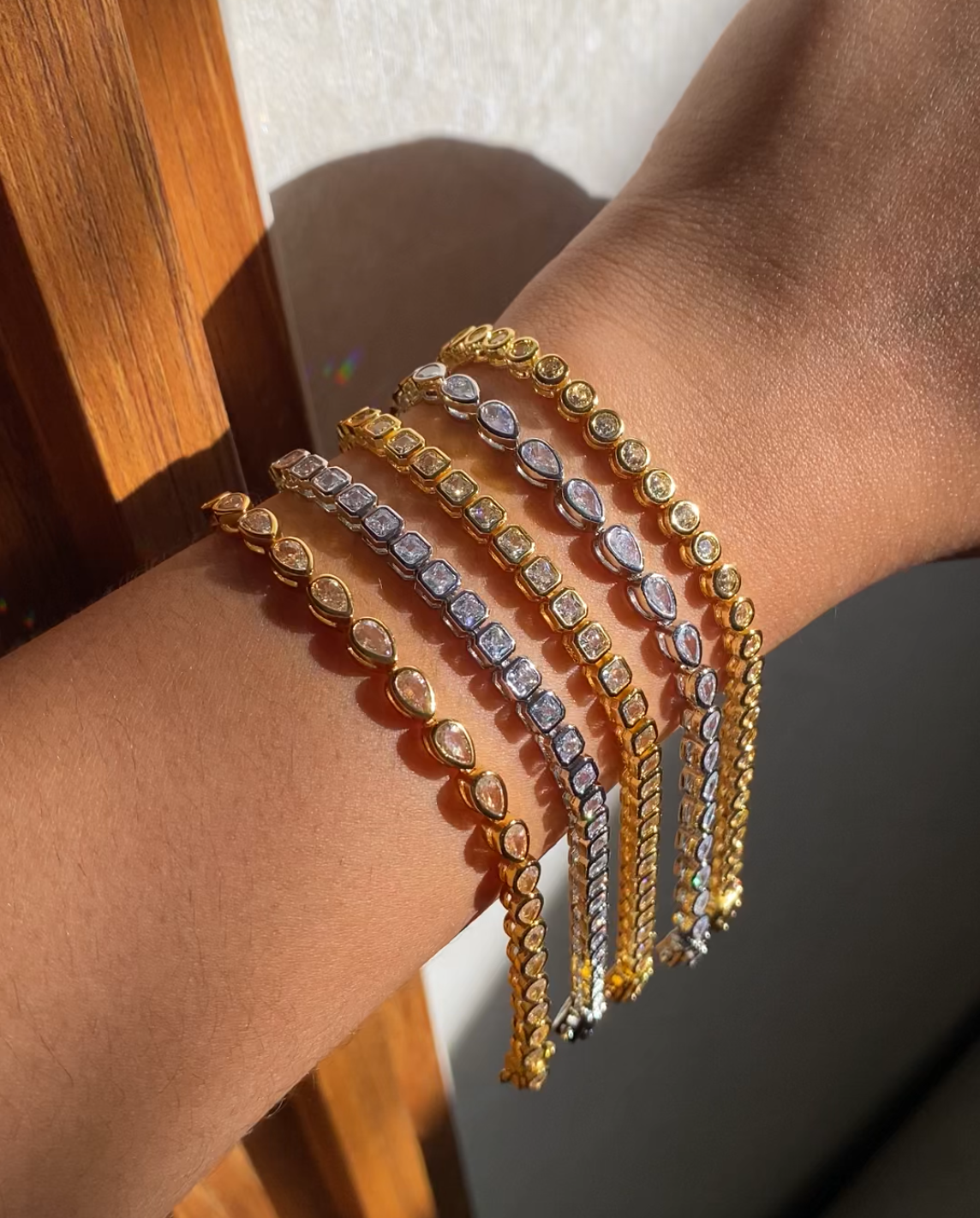 Bezel Tennis Bracelet | Drops