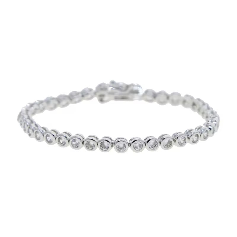 Bezel Tennis Bracelet