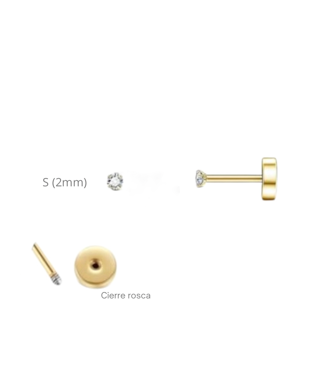 Mini studs en acero inoxidable