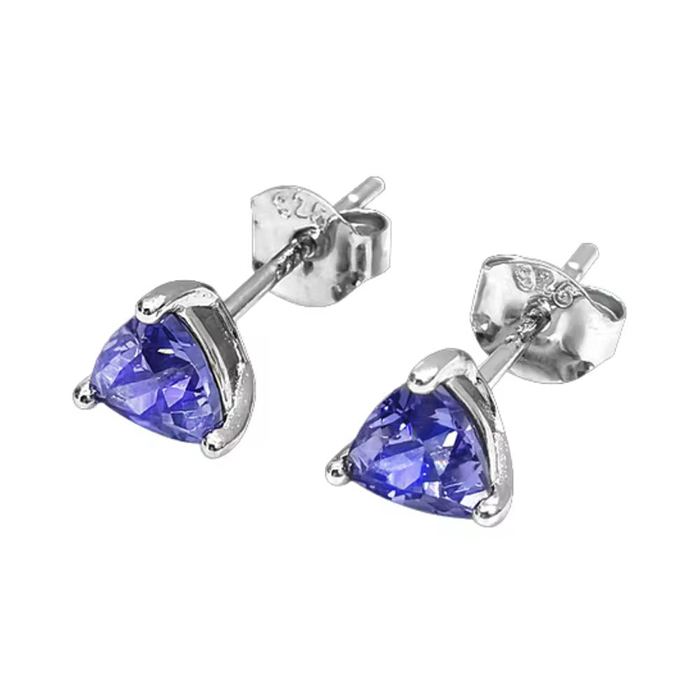 Tanzanita Studs - Plata 925