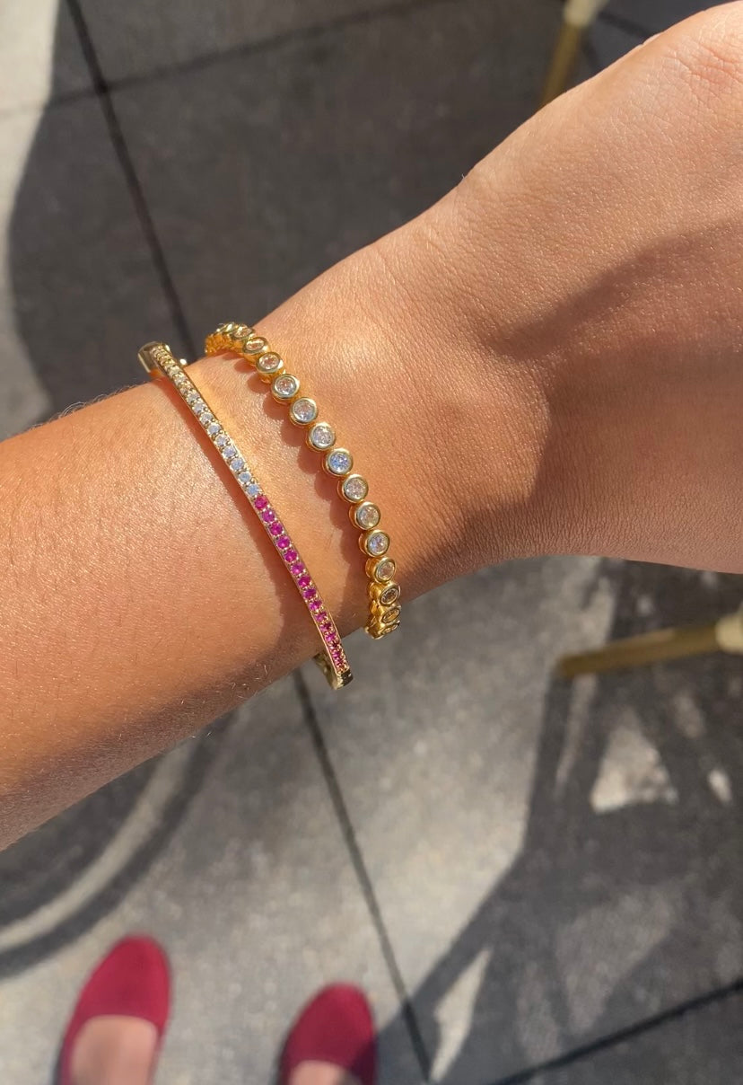 60mm - Skinny Tennis Bangle - 20% OFF (Descuento aplicado en el carrito de compras)