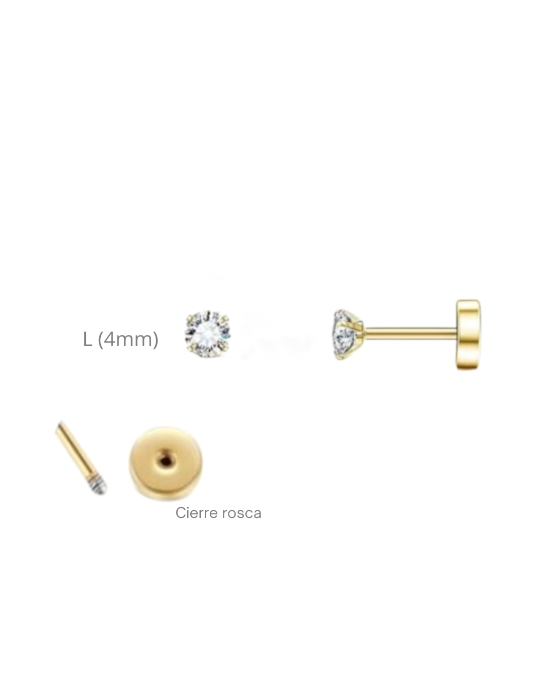 Mini studs en acero inoxidable