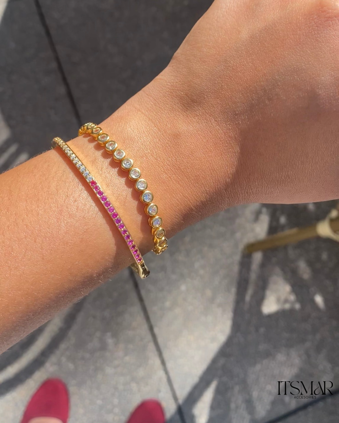 Bezel Tennis Bracelet