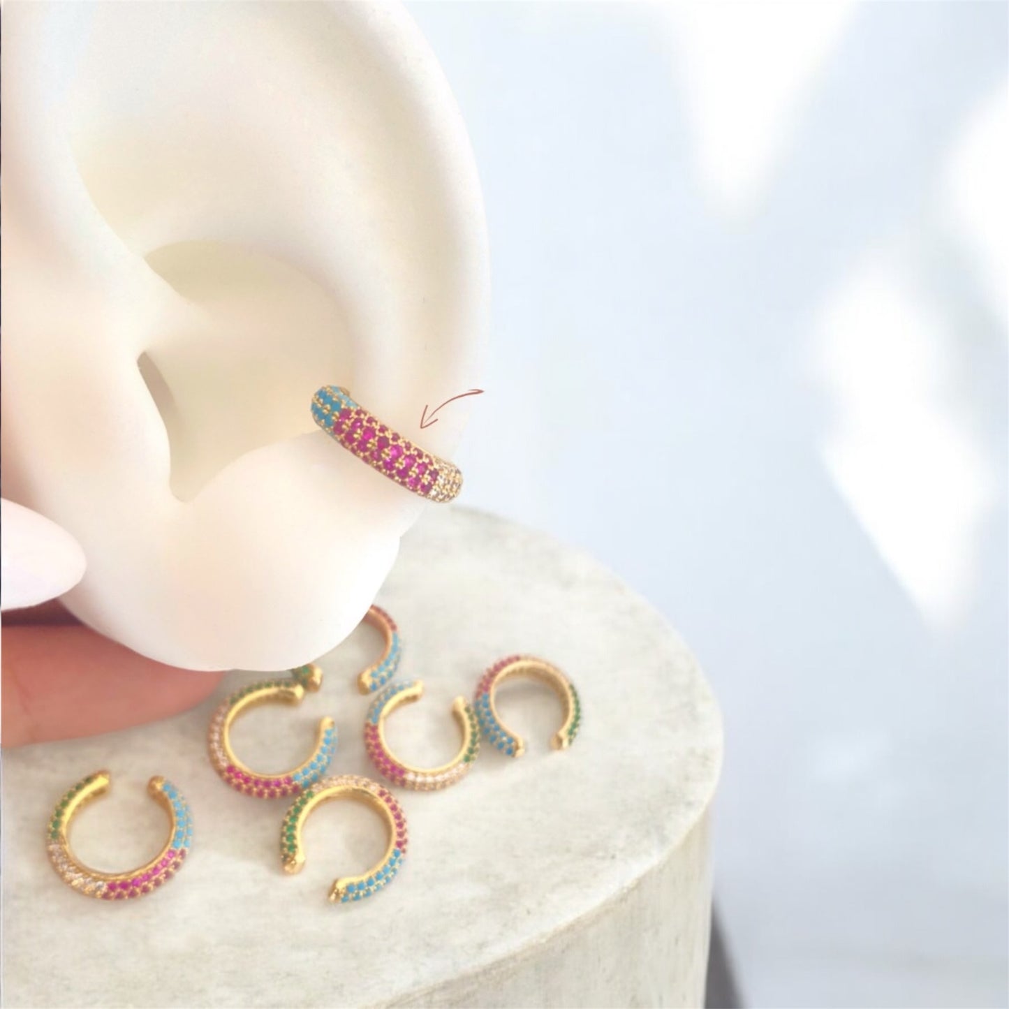 Rainbow Ear cuff
