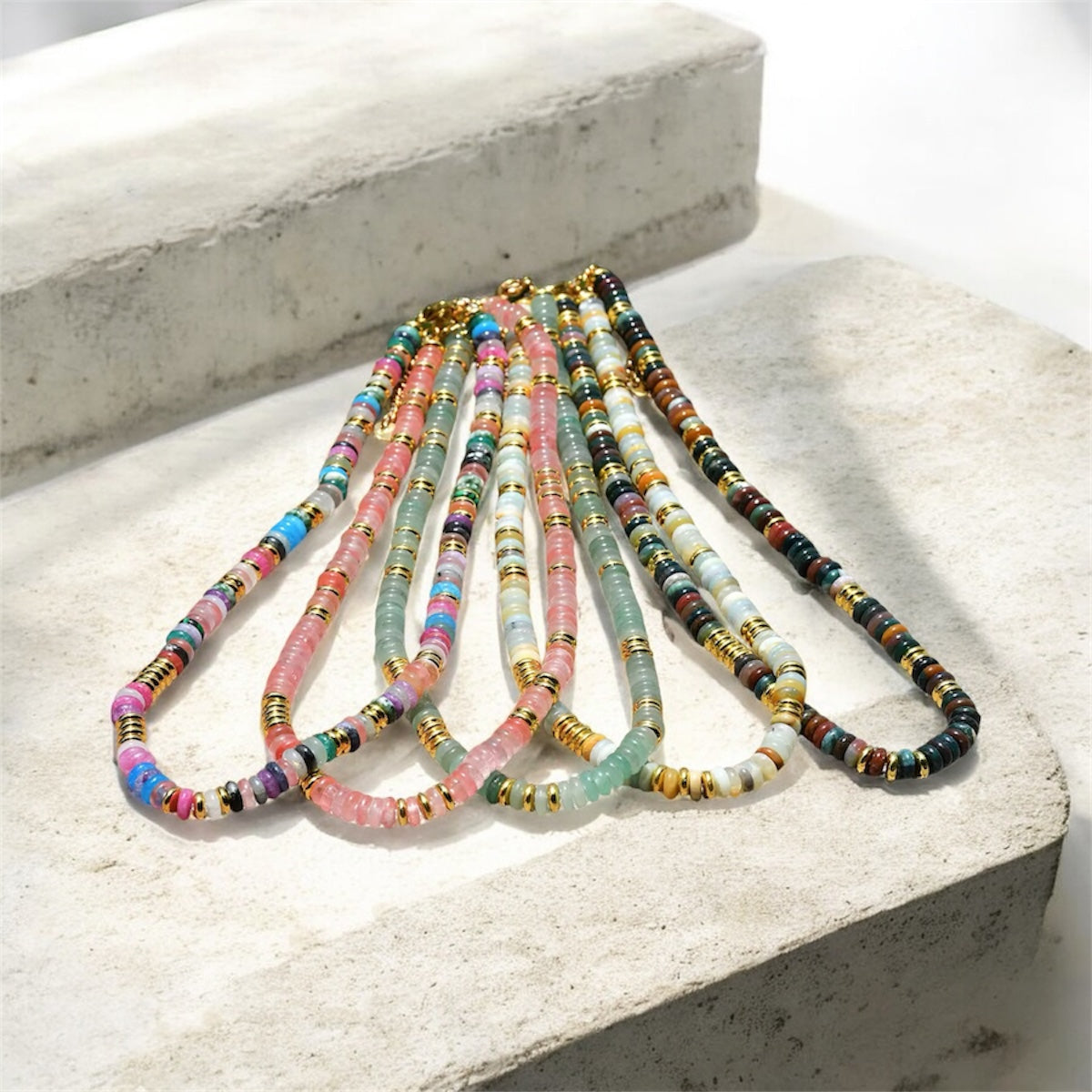 Natural Stone | 39 + 5cm Necklace | Precio de introducción