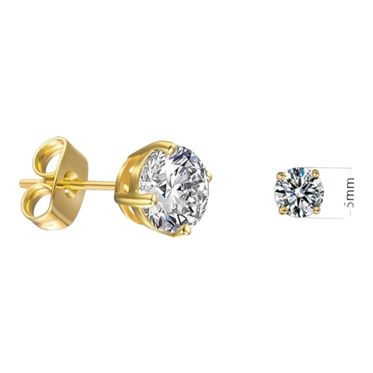 Set completo | Acero inoxidable con baño en oro 18k