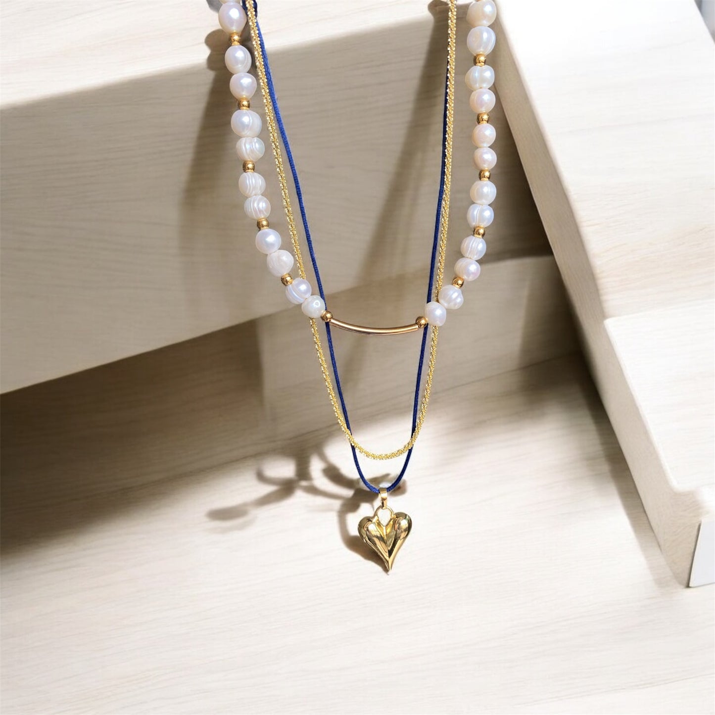 Heart Necklace - Gold Plated (Ajustable)