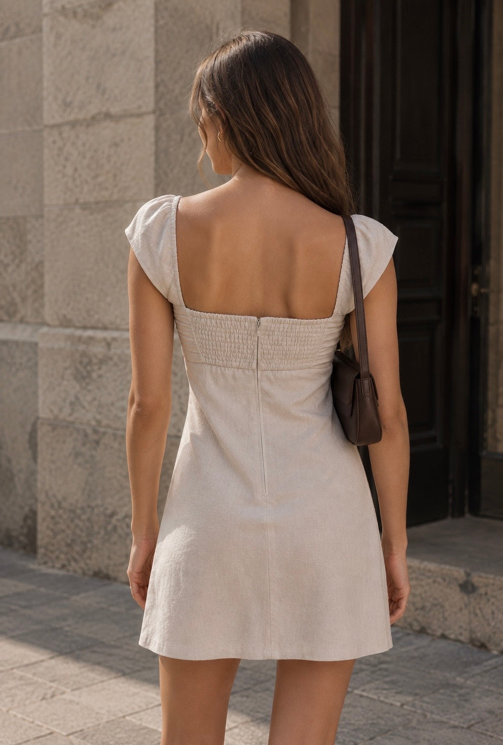 Linen Mini Dress | A & F