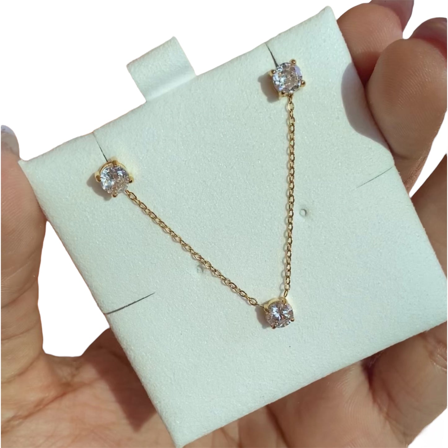 Set completo | Acero inoxidable con baño en oro 18k