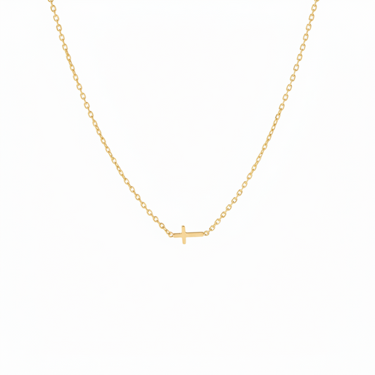 Necklace Cruz - Acero Inoxidable con baño en oro 18k