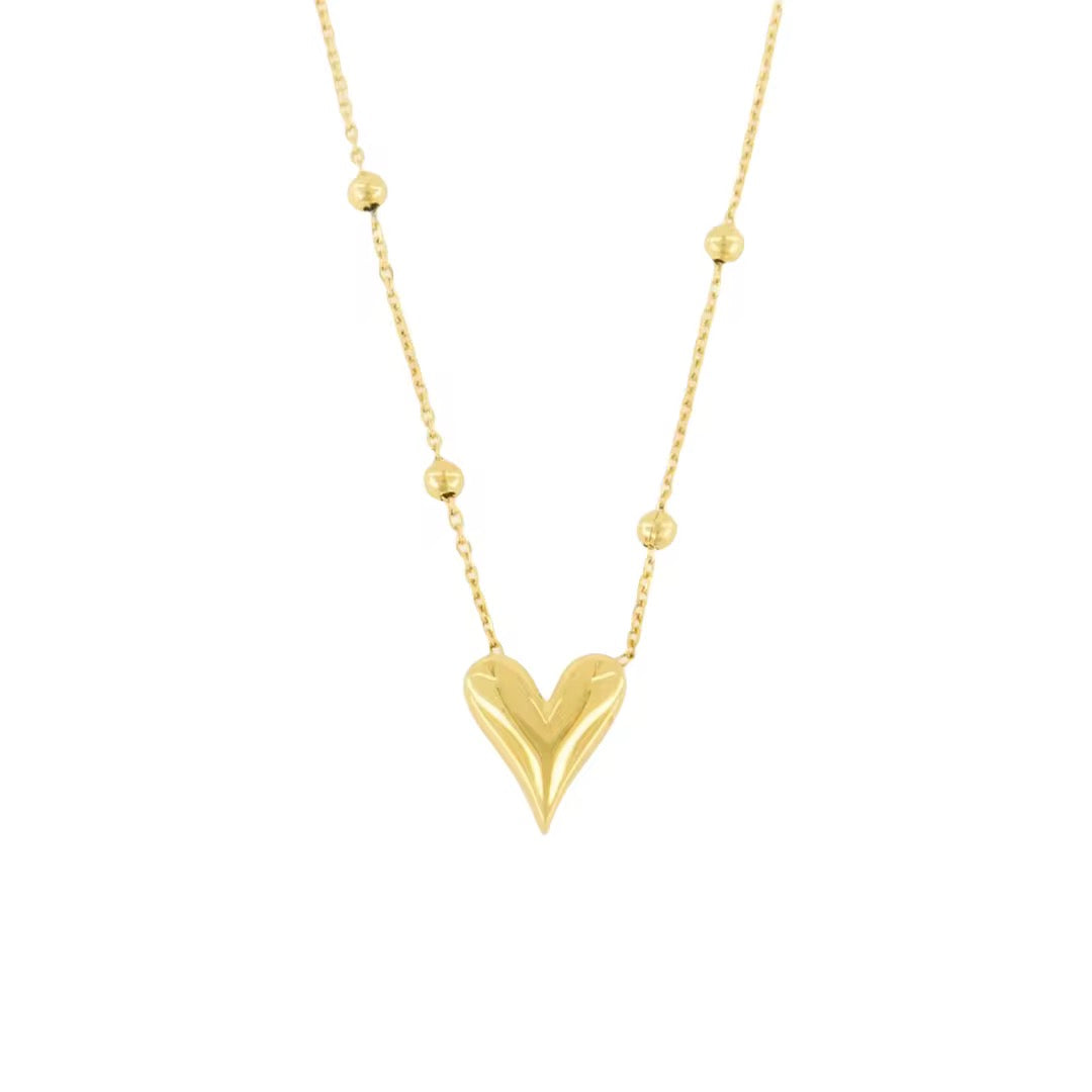 Necklace en acero inoxidable | Dije corazón